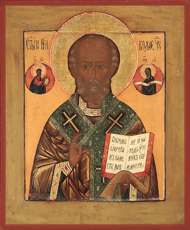 Икона Николай чудотворец, архиепископ Мир Ликийских, святитель (АРТ.03491)
