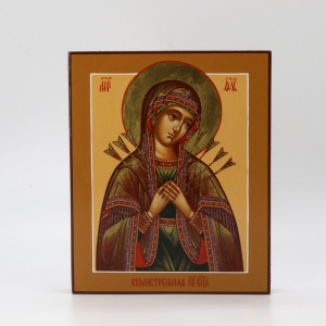 Семистрельная икона Божией Матери, писаная икона