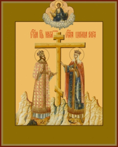 Икона Константин и Елена равноапостольные (АРТ.06424)