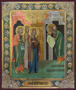 Икона Сретение Господне (АРТ.03059)