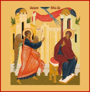 Икона Благовещение Пресвятой Богородицы (АРТ.00672)