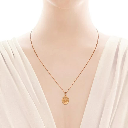 Золотая подвеска иконка "Святая Матрона"