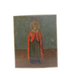 Старинная икона св. равноап. кн. Владимир 