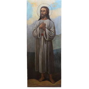 Храмовая икона Св. прп. Алексий Человек Божий, 19 век 