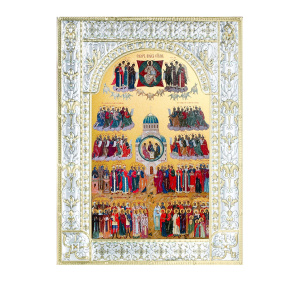 Икона Собор всех святых в рамке