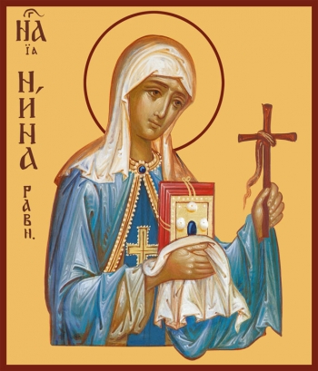 Икона Нина, просветительница Грузии, равноапостольная (АРТ.00498)