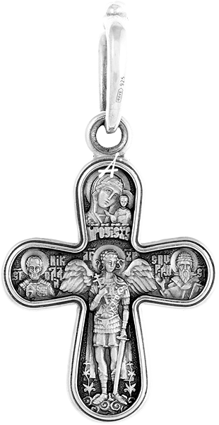 «Распятие. Ангел Хранитель. Свв. Николай Чудотворец и Спиридон Тримифунтский. Казанская икона» – фото №2