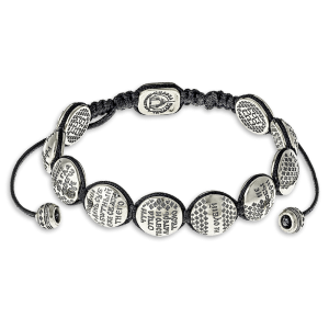 Православный браслет «10 заповедей» из серебра