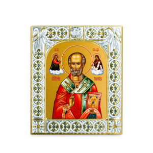 Икона Николай чудотворец, архиепископ Мир Ликийских, святитель в рамке