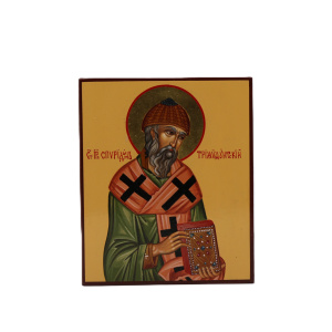 Спиридон Тримифунтский святитель, писанная икона