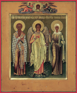 Икона Зиновий и Зиновия мученики, Ангел Хранитель (АРТ.03478)