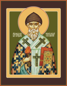 Икона Спиридон Тримифунтский святитель (АРТ.06723)