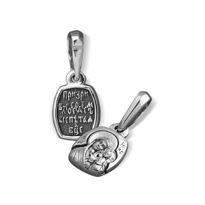 Иконка Божьей Матери «Казанская» ПД84 серебро