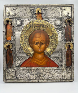 Старинная икона Спас Эммануил, 19 век 