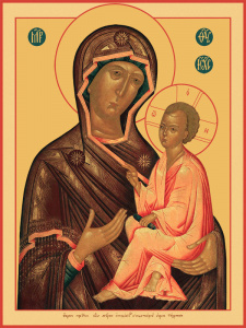 Икона Тихвинская икона Божией Матери (АРТ.02044)