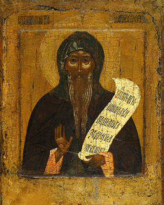 Икона Никита Столпник, Переславский чудотворец, преподобный (АРТ.03509)