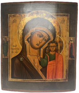 Старинная икона Казанская икона Божией Матери, 19 век 