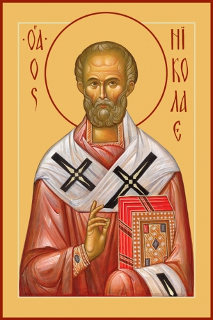 Икона Николай чудотворец, архиепископ Мир Ликийских, святитель (АРТ.00780)