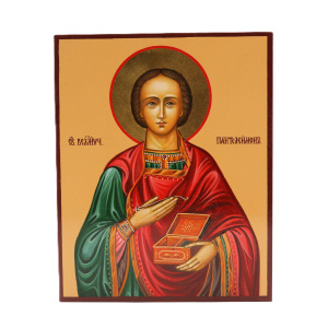 Св. Пантелеймон, целитель, писаная икона