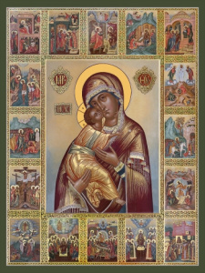 Икона Владимирская икона Божией Матери (АРТ.06331)