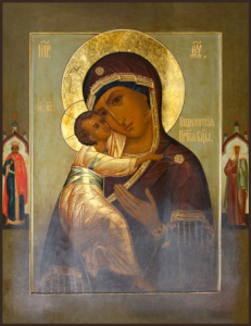 Икона Владимирская икона Божией Матери (АРТ.00396)