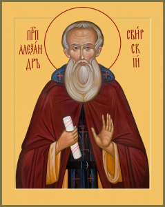 Икона Александр Свирский преподобный (АРТ.06880)
