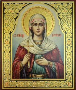 Рукописная икона Татиана (Татьяна), икона новописаная 
