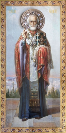 Икона Николай чудотворец, архиепископ Мир Ликийских, святитель (АРТ.00752)