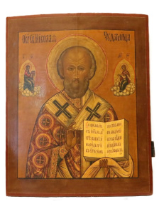 Икона свт.Николай Чудотворец, 19 век