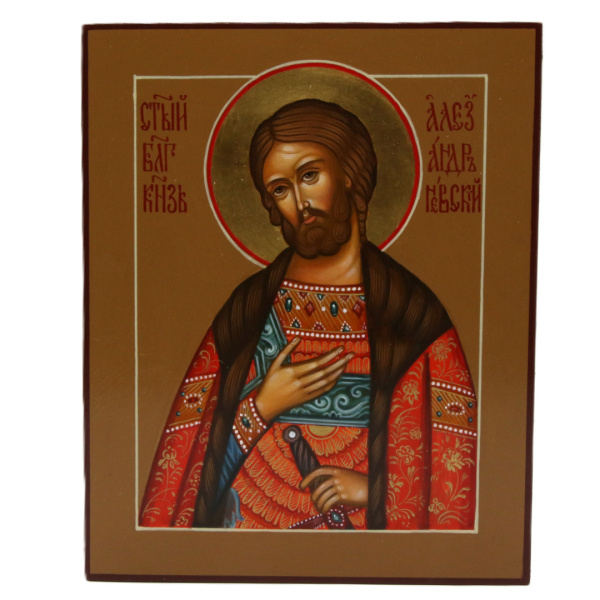 Св. Александр Невский, писаная икона