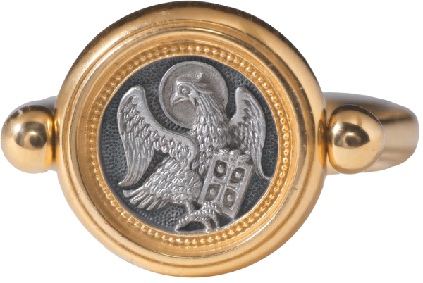 Перстень с иконой «СВЯТОЙ АПОСТОЛ ИОАНН БОГОСЛОВ В МОЛЧАНИИ»