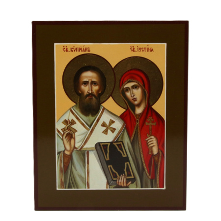Св. Киприан и Устиния, писаная икона