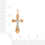 Крест из комбинированного золота