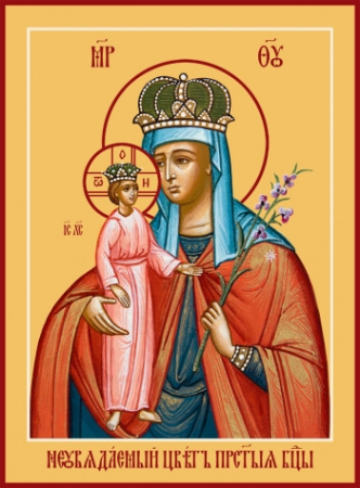 Неувядаемый Цвет икона Божией Матери, купить икону