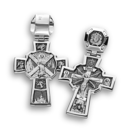 Нательный крест «Андрей первозванный» серебро