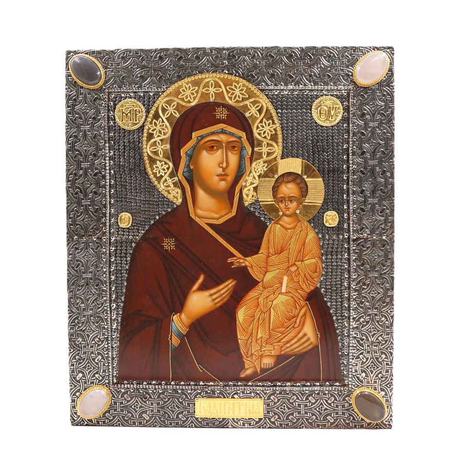 Рукописная икона Одигитрия, икона Божией Матери 