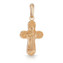 Крест из золота "Распятие. Пресвятая Богородица Покрова"