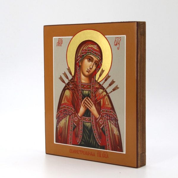 Семистрельная икона Божией Матери, писаная икона