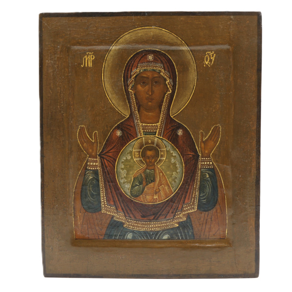 Знамение, икона Божией Матери, 19 век