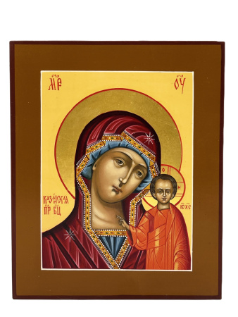 Казанская икона Божией Матери, писаная икона