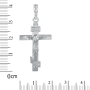 Крест из белого золота