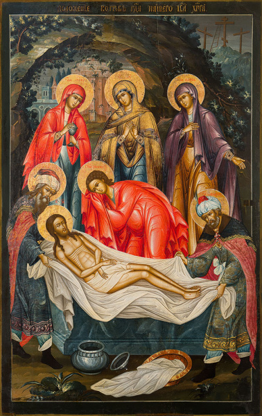 Положение во гроб, купить икону