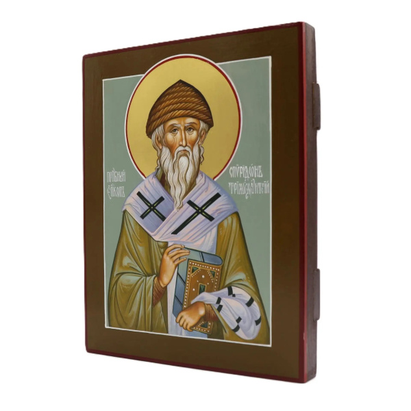 Спиридон Тримифунтский святитель, писанная икона