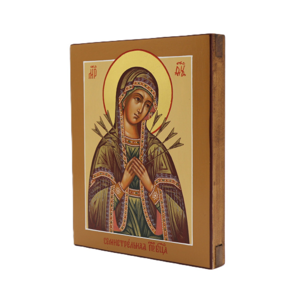 Семистрельная икона Божией Матери, писаная икона