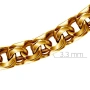Цепь ручной работы из желтого золота, плетение бисмарк