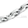 Цепь автомат из серебра, плетение якорное