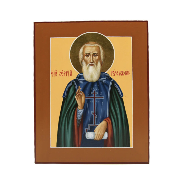 Преп. Сергий Радонежский, писаная икона