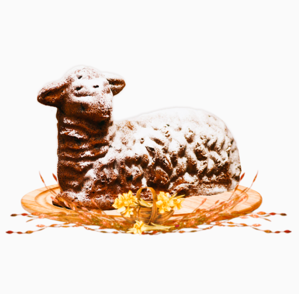 Агнец Пасхальный 800 гр.в пластиковой коробке