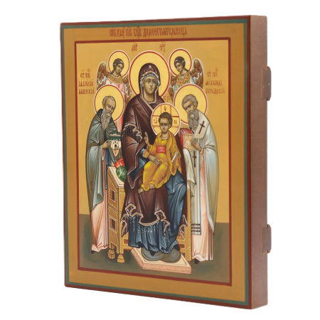 Домостроительница, руокписная икона