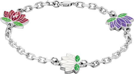 Браслет с христианским символом «Три лилии»